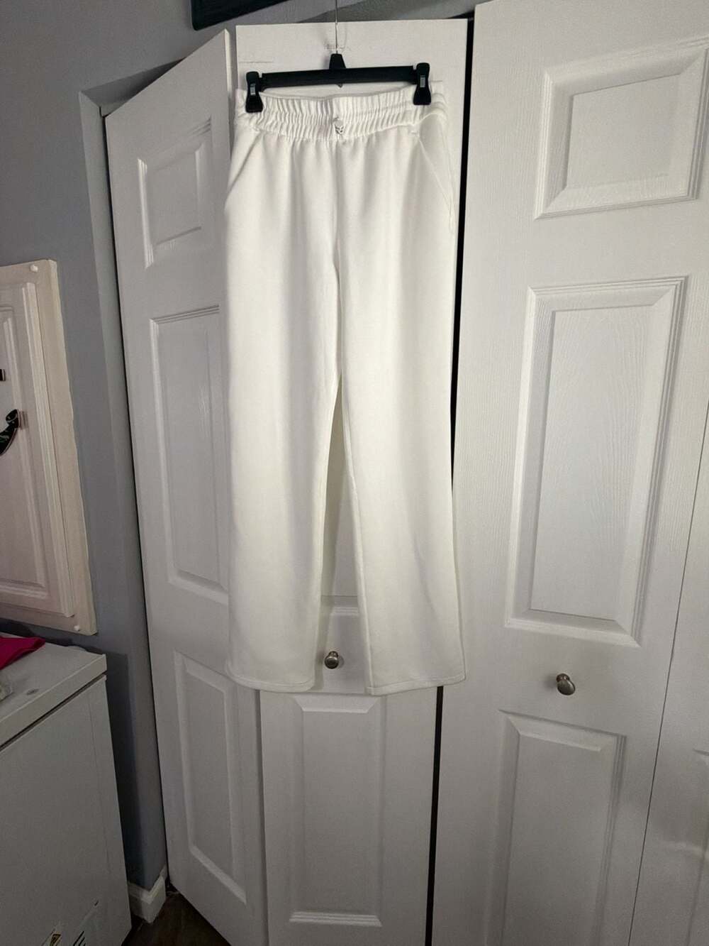 enerbiibloom White Wide Leg Sweatpants Size XS
